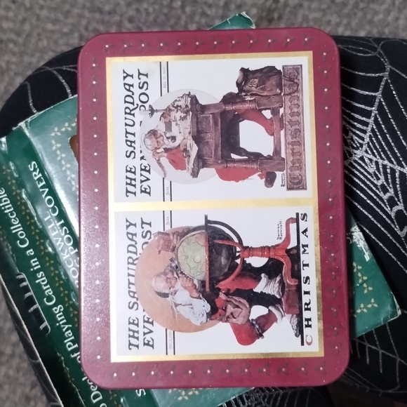 New 1996 Santa playing cards two decks in collectable tin limited edition - Picture 2 of 8